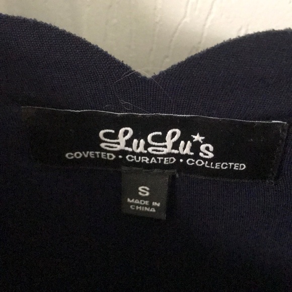 Lulus Scalloped Neck Dress - Picture 2 of 2